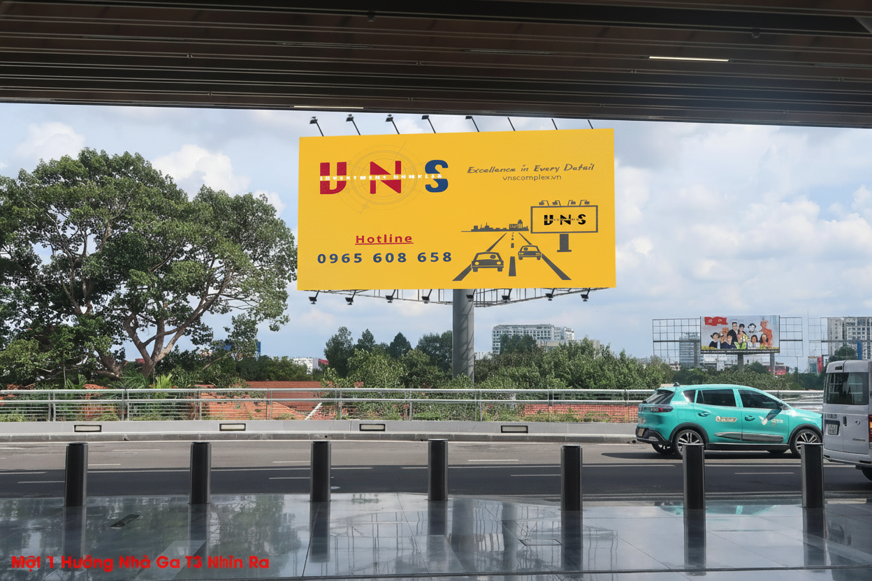 Pano 3 mặt sảnh ga đi & lối ra nhà ga T3